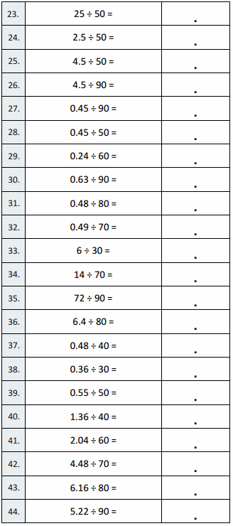 Eureka Math Grade 5 Module 2 Lesson 28 Sprint Answer Key 2
