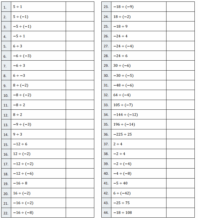 Eureka Math Grade 7 Module 2 Lesson 15 Integer Multiplication Round 2 Answer Key 53