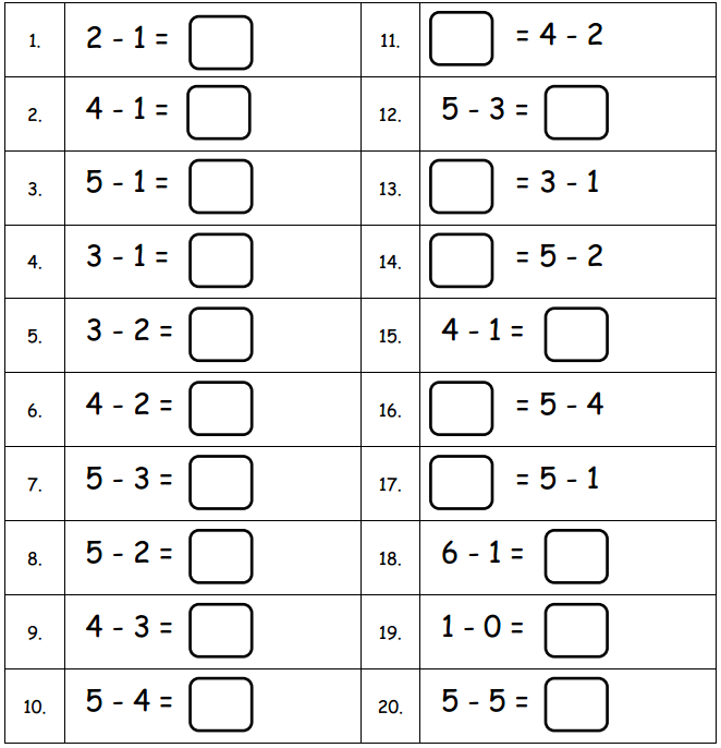 Eureka Math Kindergarten Module 4 Lesson 31 Core Fluency Sprint B Answer Key 2