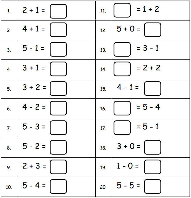 Eureka Math Kindergarten Module 4 Lesson 31 Core Fluency Sprint D Answer Key 4