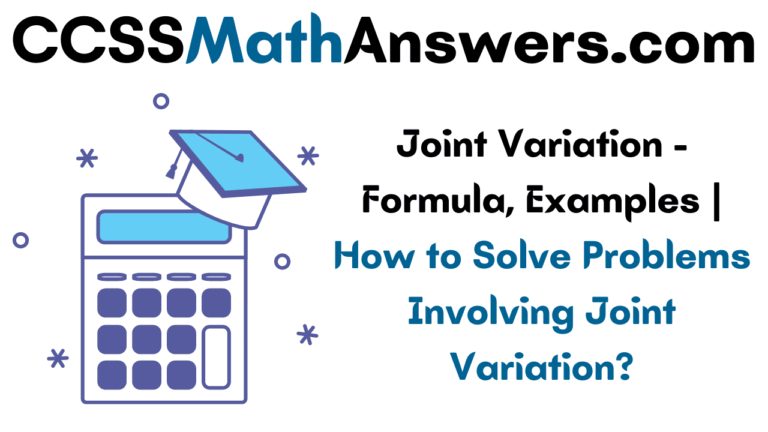 joint variation problem solving examples