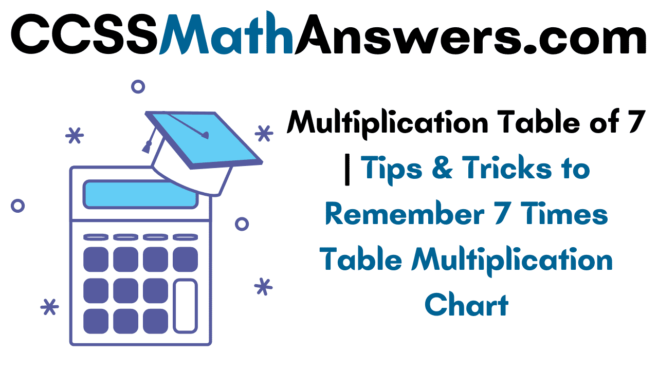 7 times tables multiplication trick