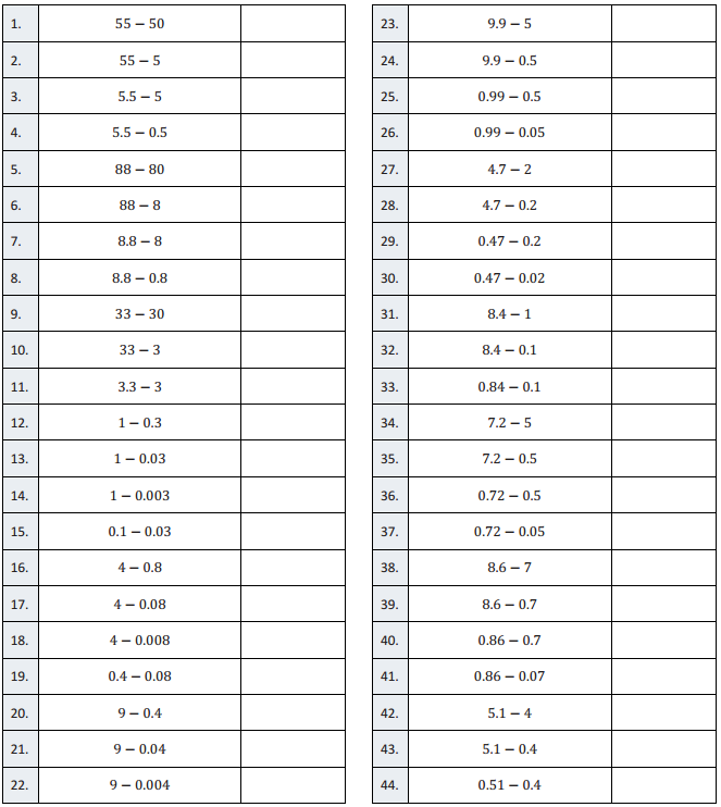 Eureka Math Grade 6 Module 4 Lesson 30 Subtraction of Decimals Answer Key 21