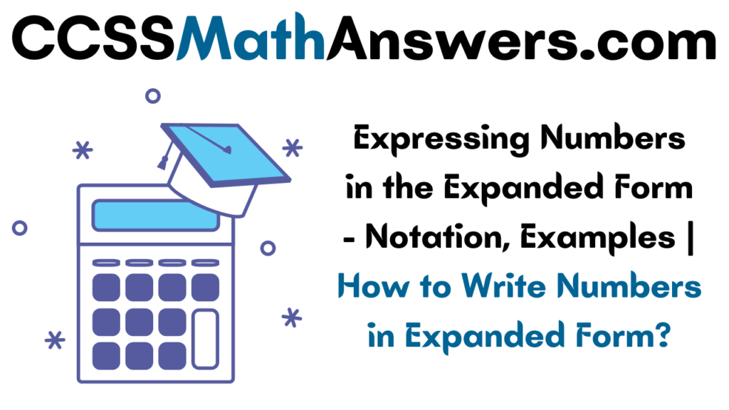 Expressing Numbers in the Expanded Form