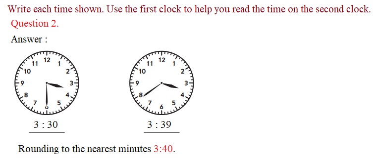Everyday-Mathematics-3rd-Grade-Answer-Key-Unit-1-Math-Tools,-Time,-and-Multiplication-Everyday-Math-Grade-3-Home-Link-1.5-Answer-Key-Telling-Time-to-the-Nearest-Minute-Question-2