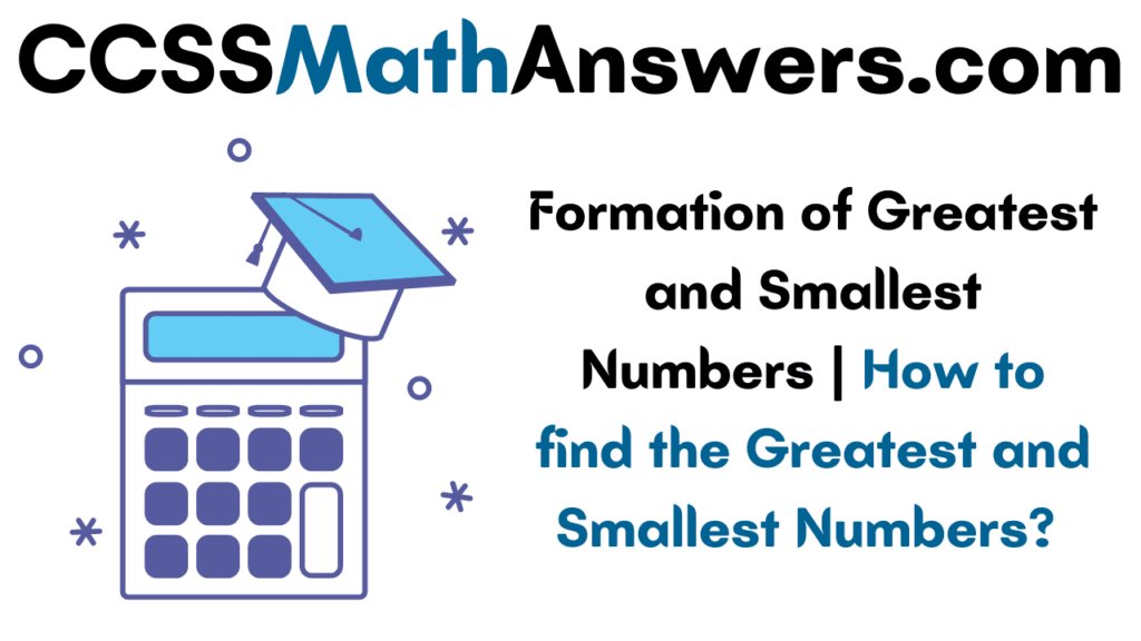 Formation of Greatest and Smallest Numbers