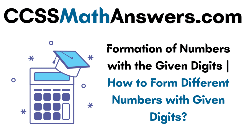 Formation of Numbers with the Given Digits