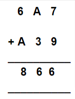Number puzzle with letter combination