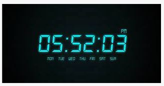 digital clock times
