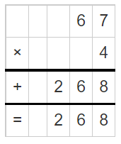 Multiplying 2-Digit Number by 1-Digit Number 4
