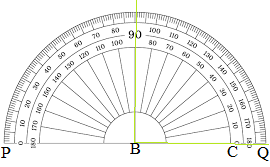 Construction of an angle using protractor img_1