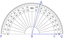 Construction of an angle using protractor img_2