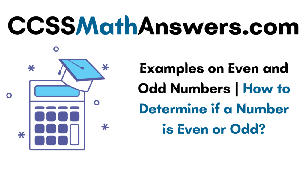 Examples on Even and Odd Numbers