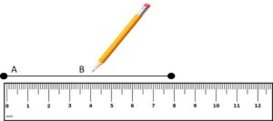 Line segment by ruler