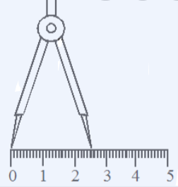 Measuring line segment using dividers