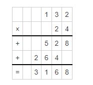 4th grade multiplication worksheet example 1