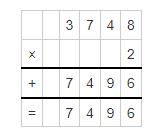 4th grade multiplication worksheet example 4