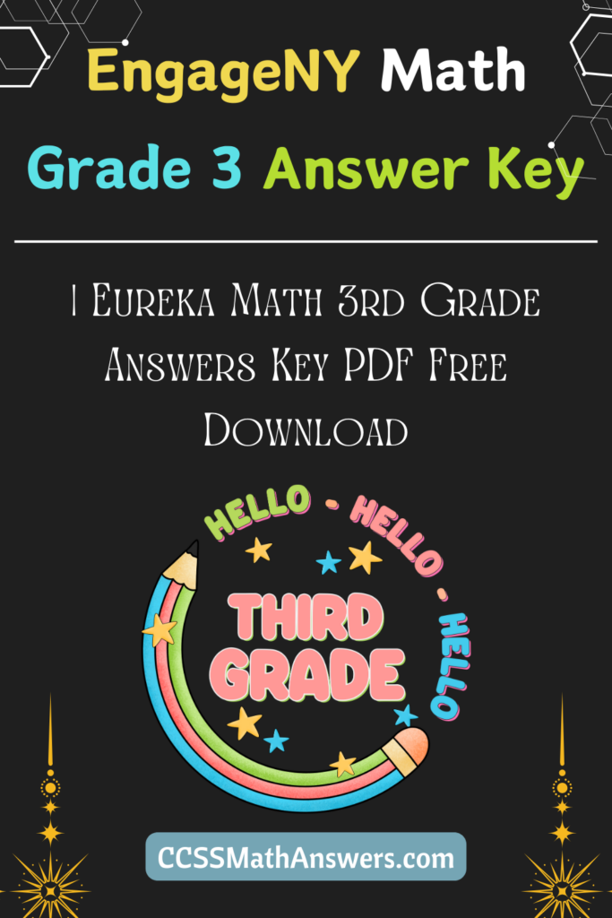 EngageNY Math Grade 3 Answer Key