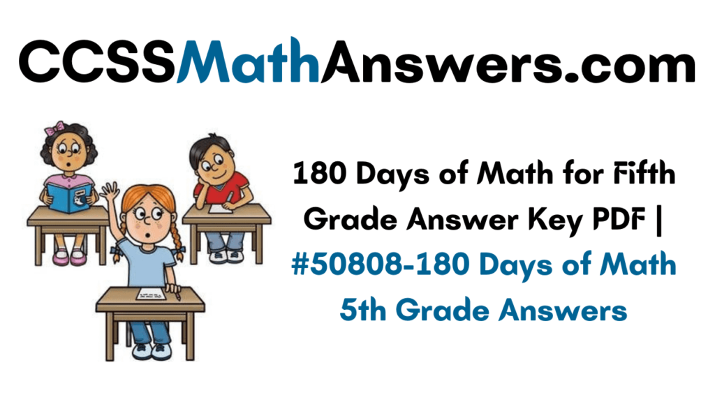 180 Days of Math for Fifth Grade Answer Key PDF