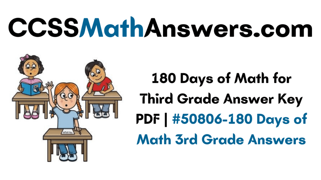 180 Days of Math for Third Grade Answer Key PDF
