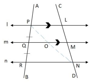 Equal Intercepts Theorem Construction