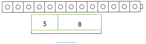 HMH Into Math Grade 1 Module 6 Lesson 4 Answer Key Represent Total Unknown Problems with a Visual Model 12