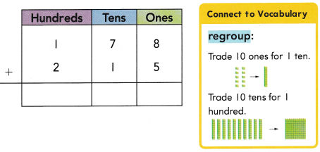 HMH Into Math Grade 2 Module 16 Lesson 3 Answer Key Represent Regrouping for Addition 4
