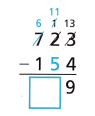 HMH Into Math Grade 3 Module 10 Lesson 4 Answer Key Use Place Value to Subtract 9