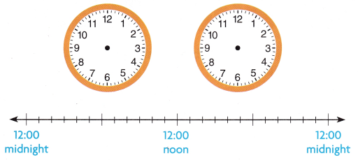HMH Into Math Grade 3 Module 12 Lesson 2 Answer Key Use a.m. and p.m. to Describe Time 3