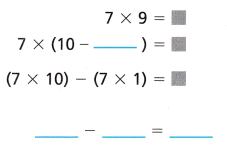 HMH Into Math Grade 3 Module 4 Lesson 6 Answer Key Multiply with 9 7