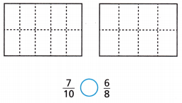 HMH Into Math Grade 4 Module 11 Lesson 1 Answer Key Compare Fractions Using Visual Models 12