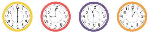 HMH Into Math Grade 1 Module 18 Lesson 3 Answer Key Tell Time to the Hour and Half Hour 11