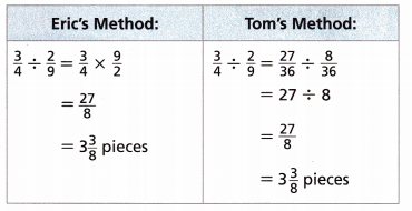 HMH Into Math Grade 6 Module 3 Lesson 2 Answer Key Explore Division of Fractions with Unlike Denominators 10