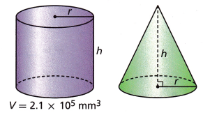 HMH Into Math Grade 8 Module 13 Lesson 2 Answer Key Find Volume of Cones 9