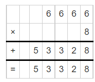 Multiplication of 0.6666 and 8