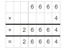 Multiplication of 6.666 and 4