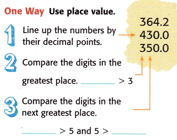 McGraw Hill My Math Grade 5 Chapter 1 Lesson 8 Answer Key Order Whole Numbers and Decimals 2