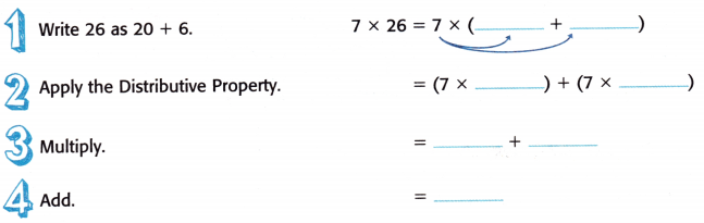 McGraw Hill My Math Grade 5 Chapter 2 Lesson 7 Answer Key The Distributive Property 4