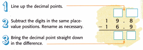 McGraw Hill My Math Grade 5 Chapter 5 Lesson 10 Answer Key Subtract Decimals 2