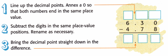 McGraw Hill My Math Grade 5 Chapter 5 Lesson 10 Answer Key Subtract Decimals 3