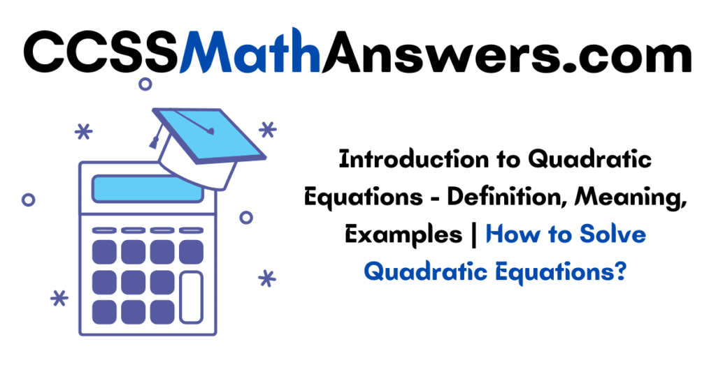 Quadratic Equation Introduction