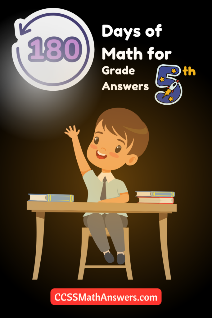 180 Days of Math for Fifth Grade Answers