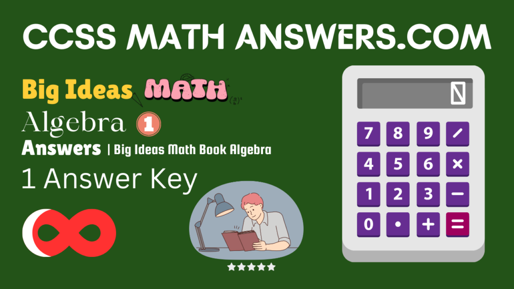 Big Ideas Math Algebra 1 Answers
