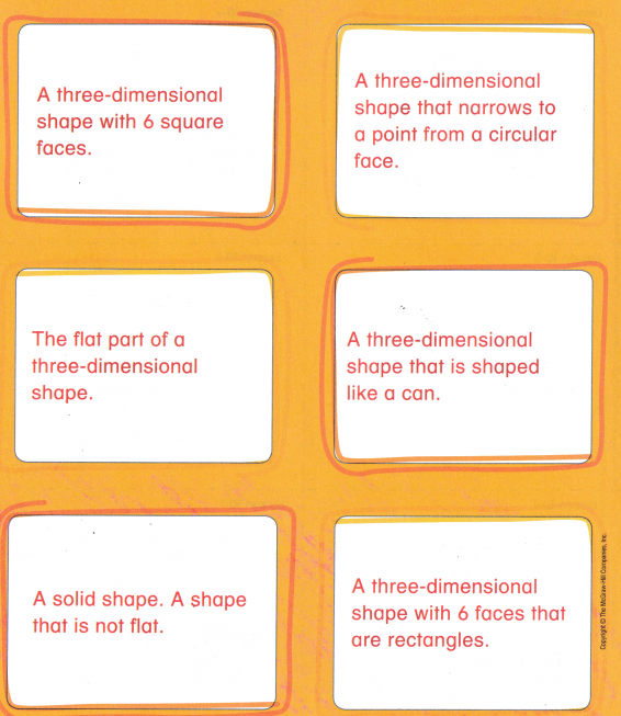 McGraw Hill My Math Grade 1 Chapter 10 Answer Key Three-Dimensional Shapes 7