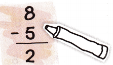 McGraw Hill My Math Grade 1 Chapter 2 Lesson 10 Answer Key Subtract from 8 13