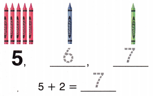 McGraw Hill My Math Grade 1 Chapter 3 Lesson 1 Answer Key Count On 1, 2, or 3 2