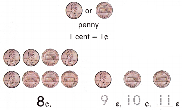 McGraw Hill My Math Grade 1 Chapter 3 Lesson 2 Answer Key Count On Using Pennies 3