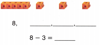 McGraw Hill My Math Grade 1 Chapter 4 Lesson 1 Answer Key Count Bock 1, 2, or 3 5