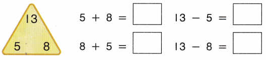 McGraw Hill My Math Grade 1 Chapter 4 Lesson 7 Answer Key Fact Families 5