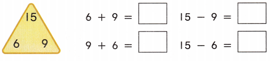 McGraw Hill My Math Grade 1 Chapter 4 Lesson 7 Answer Key Fact Families 9